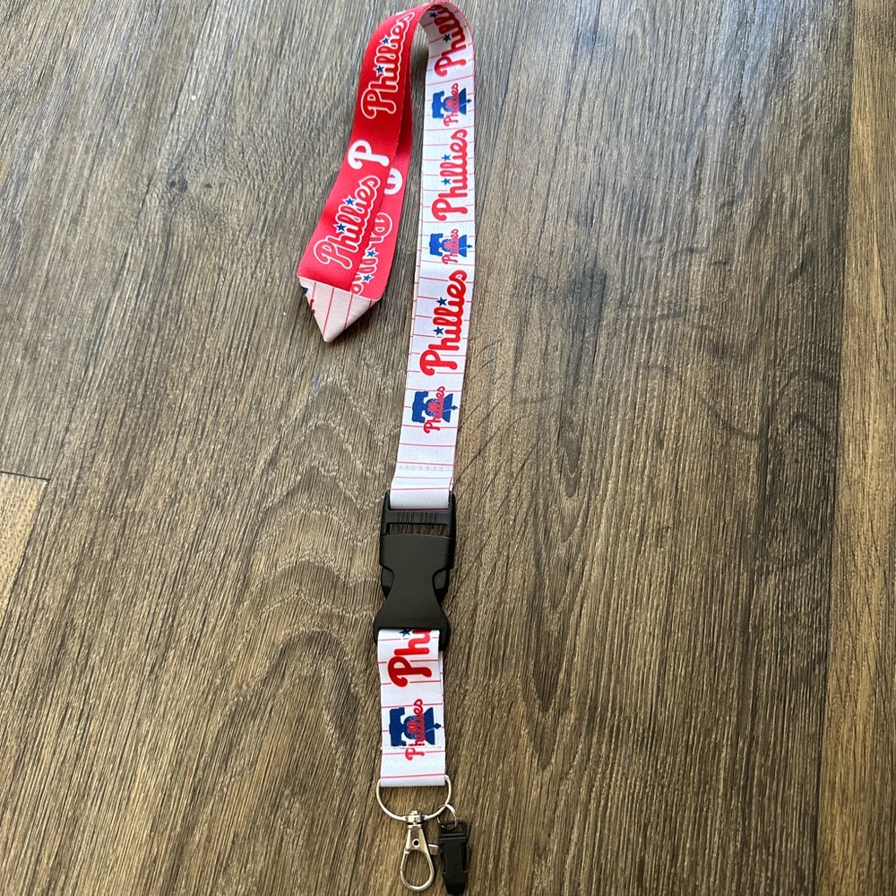 Phillies MLB Philadelphia Reversible Lanyard handmade by me